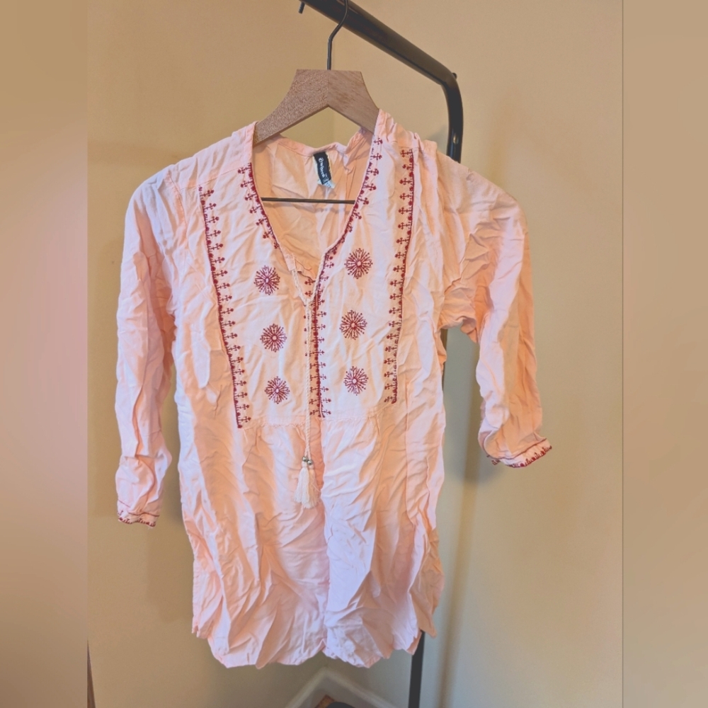 Peach blouse
